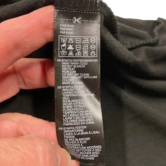 Forever 21 Black Maxi‎ Dress, Size Small, Graphic Message with Cross, New w Tags - Picture 8 of 8